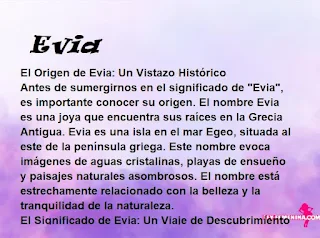 significado del nombre Evia