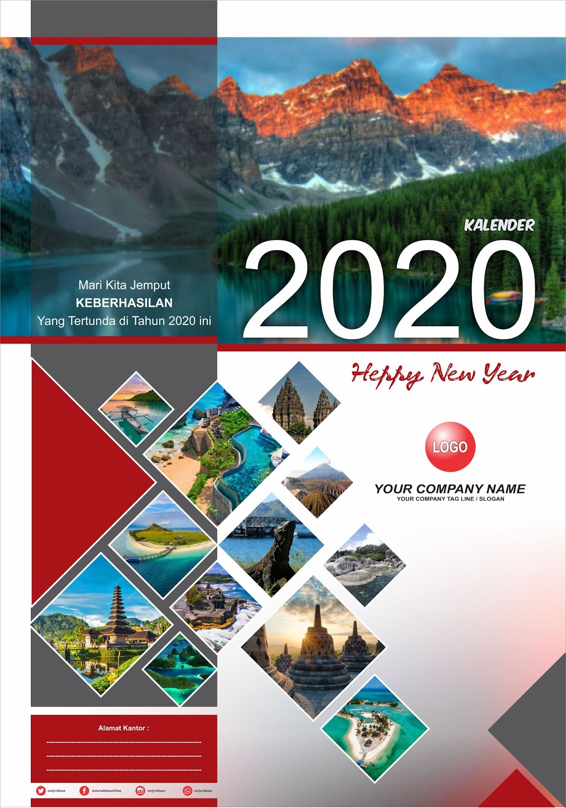  Desain  Kalender  Dinding 2021 dengan  CorelDRAW  TUTORiduan com