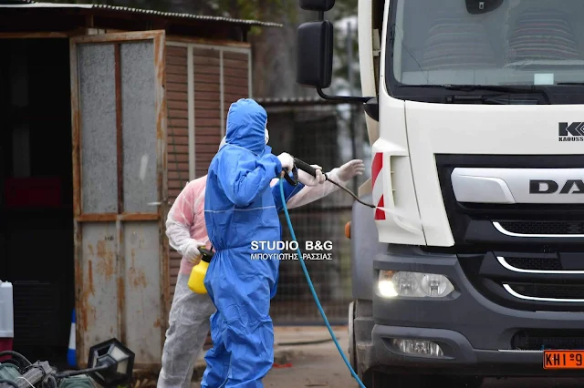 Πλήρως εξοπλισμένοι με μέσα προστασίας οι υπάλληλοι καθαρότητας του Δήμου Ναυπλιέων (βίντεο)