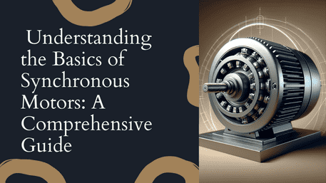 Sleek and powerful synchronous motor with a rotating shaft.