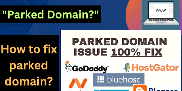 How to fix parked domain?