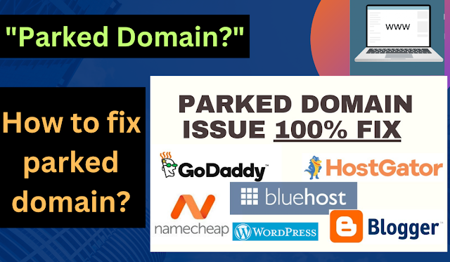 How to fix parked domain?
