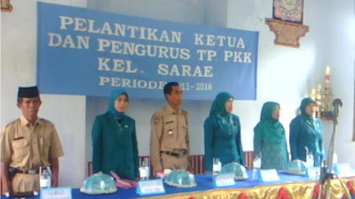 Hj. Badrah Lantik TP PKK Kelurahan Sarae