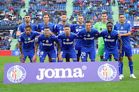 GETAFE C. F. Temporada 2023-24. Stefan Mitrović, Juanmi Latasa, Domingos Duarte, Borja Mayoral, David Soria, Juan Mata. Damián Suárez, Diego Rico, José Ángel Carmona, Nemanja Maksimović, Djené. GETAFE C. F. 3 🆚 C. A. OSASUNA 2 Domingo 17/09/2023, 14:00 horas. Campeonato de Liga de 1ª División, jornada 5. Getafe, Madrid, Coliseum Alfonso Pérez: 9.808 espectadores. GOLES: ⚽1-0: 36’, Stefan Mitrović. ⚽1-1: 45’, Iker Muñiz. ⚽2-1: 51’, José Ángel Carmona. ⚽2-2: 57’, Ante Budimir, de penalti. ⚽3-2: 86’, Nemanja Maksimović.