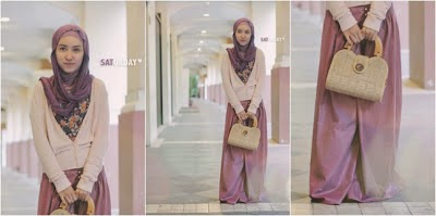 Model Baju Hijab Boho untuk Kuliah