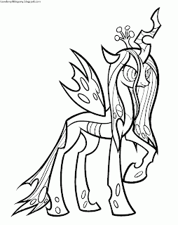 My Little Pony Brasil: Desenhos para colorir Rainha Chrysalis