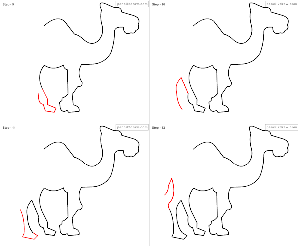 Fpencil: How to draw Cartoon camel step by step