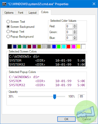 Kustomisasi Command Prompt Di Windows Tab Colors