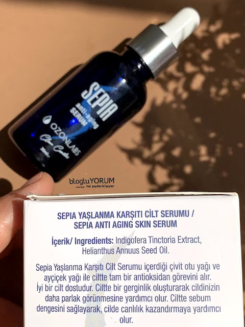 ozonlabs sepia anti aging serum içeriği