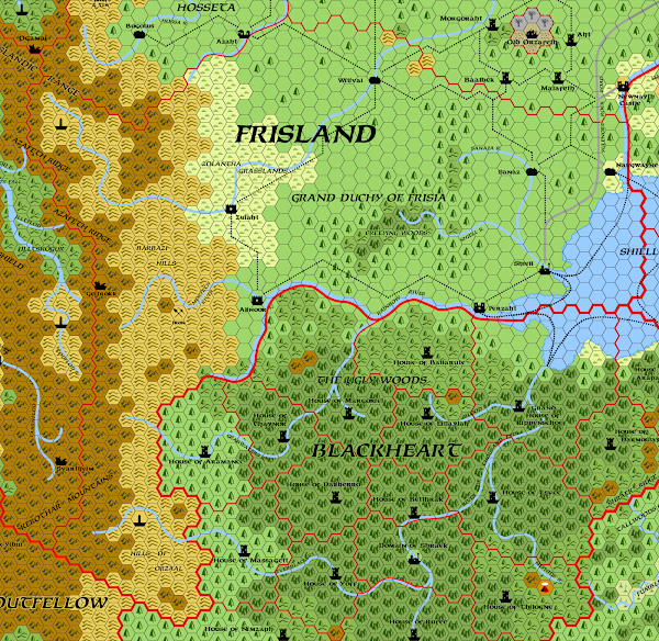 Mystara Alphatia Frisland Hex Map