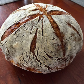 artisan sourdough bread from chilled dough