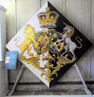 The hatchment displayed at Kew Palace  after Queen Charlotte’s death