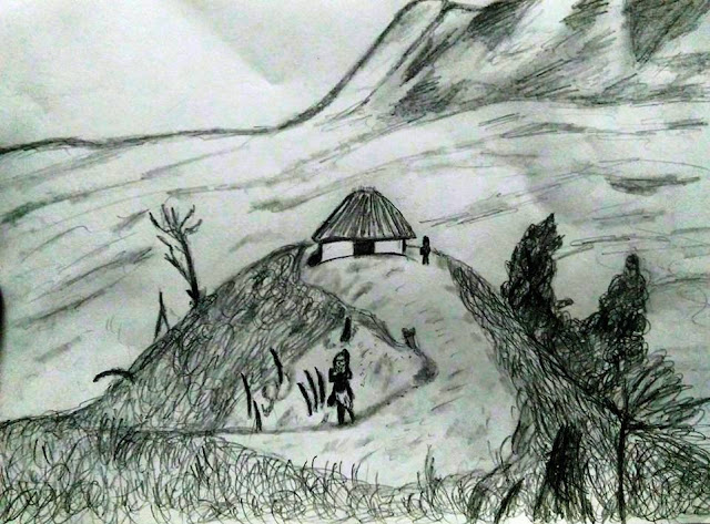 PENCIL DRAWING SCENERY - 06- 01 - 2017