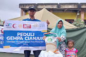 Ratusan Paket Sembako Bantu Masyarakat Penyintas Gempa Cianjur