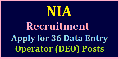 NIA Recruitment 2023 https://www.paatashaala.in/2023/07/NIA-Recruitment-2023-Apply-for-34-Data-Entry-Operator-DEO-Posts.html