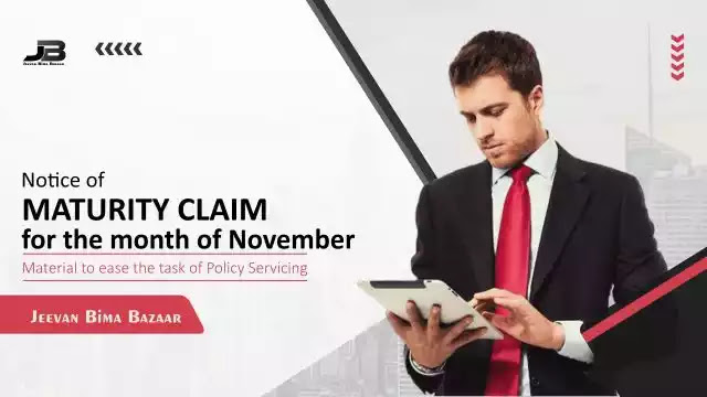 Maturity Claim Notice for November