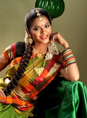 Madhumitha in half saree