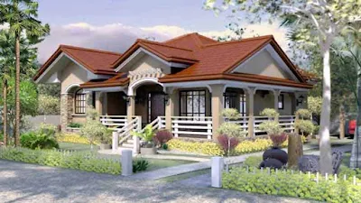 gambar 6 desain rumah mimalis di pedesaan