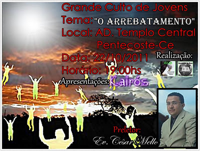 Culto de Jovens dia 22/10/2011