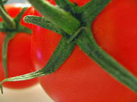 Close up of a red tomato