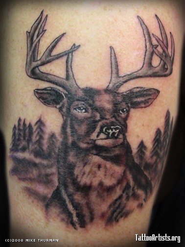 Wild Tattoos: Deer Tattoos