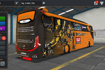 Livery Bussid Mod Bus scania TRANSFORMERS