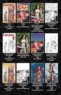 Red Sonja Valentine's Special Cover Gallery