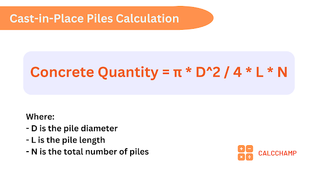 Cast-in-Place Piles Calculation