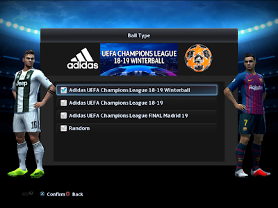 PES 2013 Balls Adidas UEFA Champions League 2018/2019 Winter by M4rcelo