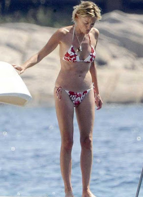 At 52, Sharon Stone dons a bikini