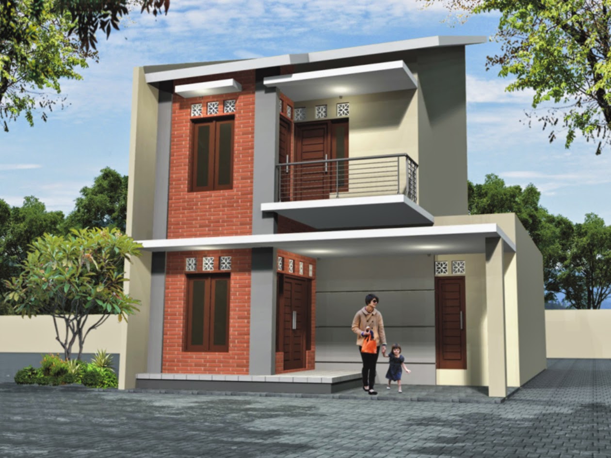 Gambar dan denah model rumah minimalis 2 lantai type 36 rumah