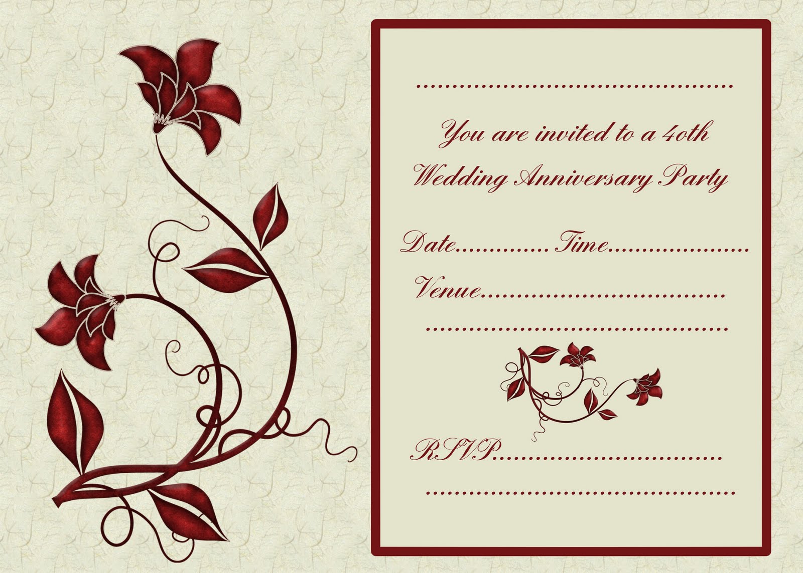 wedding invitation vector free download