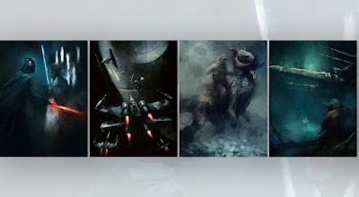 Star Wars Original Trilogy Fine Art Giclee Prints by Karl Fitzgerald x Bottleneck Gallery