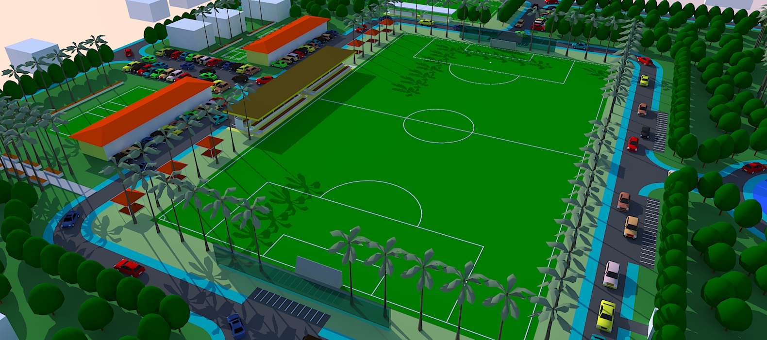 Lapangan Bola  Jasa Pembuatan Site Plan