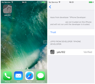 Yalu jailbreak supports iOS 10./10.1/10.2 jailbreak