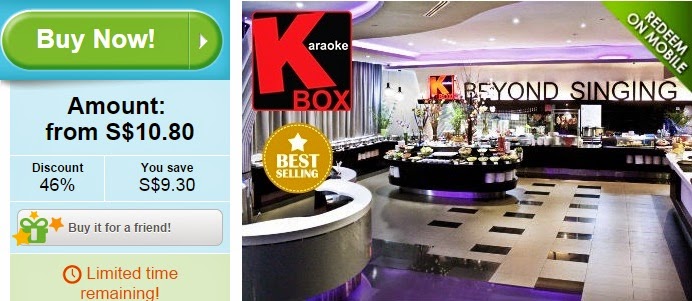 K Box offer, discount, groupon singapore