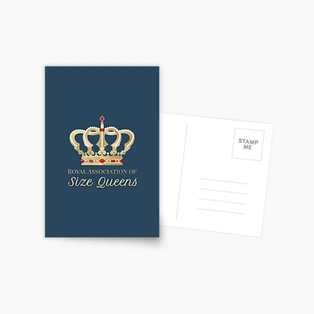 Royal association of Size Queens Edit - postcard and poster