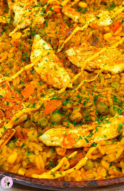 Spicy Nando's Halloumi  Dirty Rice | One Pan Wonder