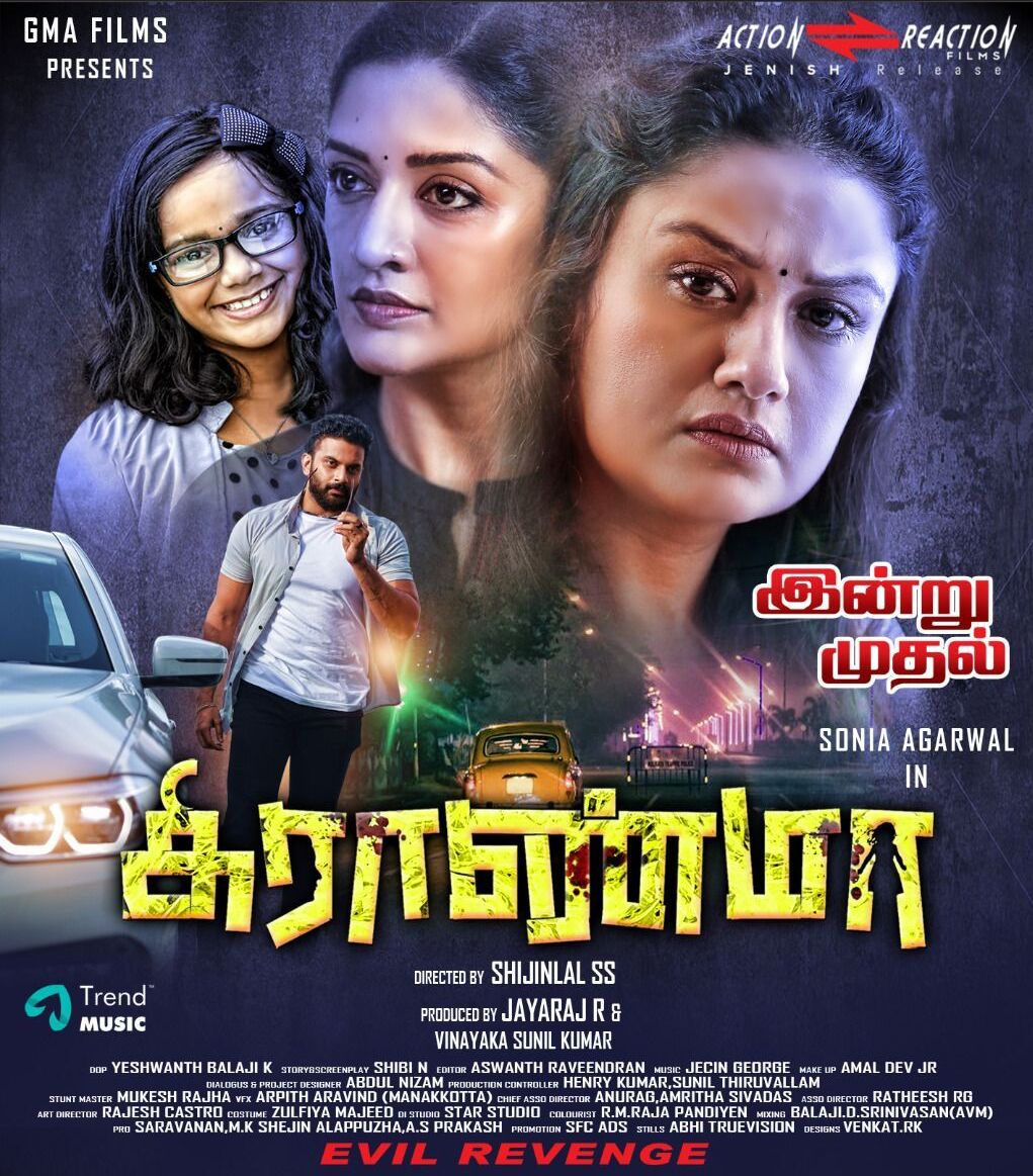 Grandma (2022) is tamil thriller film directed by Shijinlal SS