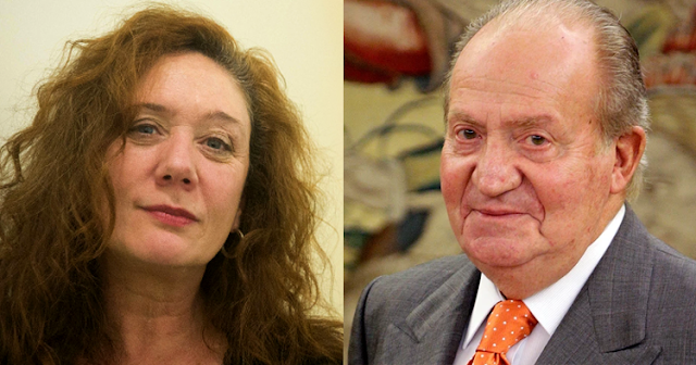 Cristina Fallarás y Juan Carlos de Borbón