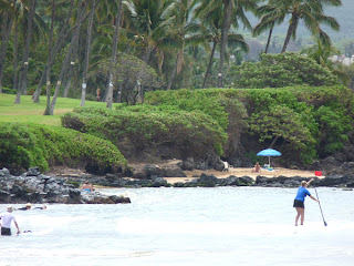 Paddle boarders off Kamaole Beach I