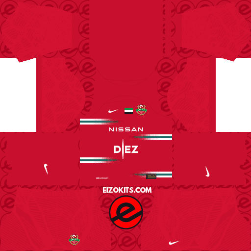 Shabab Al Ahli DLS Kits 2022-2023 Nike - Dream League Soccer 2019 (Home)