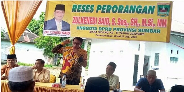 Ketua Komisi IV DPRD Sumbar Zulkenedi Said Serap Aspirasi Warga Pasaman Barat