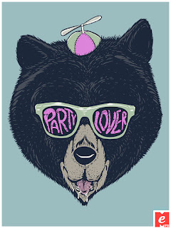 black bear, bear, party lover, sunglasses, cute, funny, shirt, tshirt, shirts, tshirts, cool, cool shirts, cool tshirts, MeFO, gift, giftsideas, gifts, gifts tshirts, animals, buy on line, stickers, womans shirts, girls shirts, original shirts, digital art, art