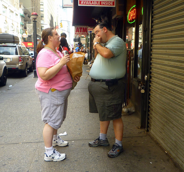 New York Lunch Break time City Street Views sidewalk