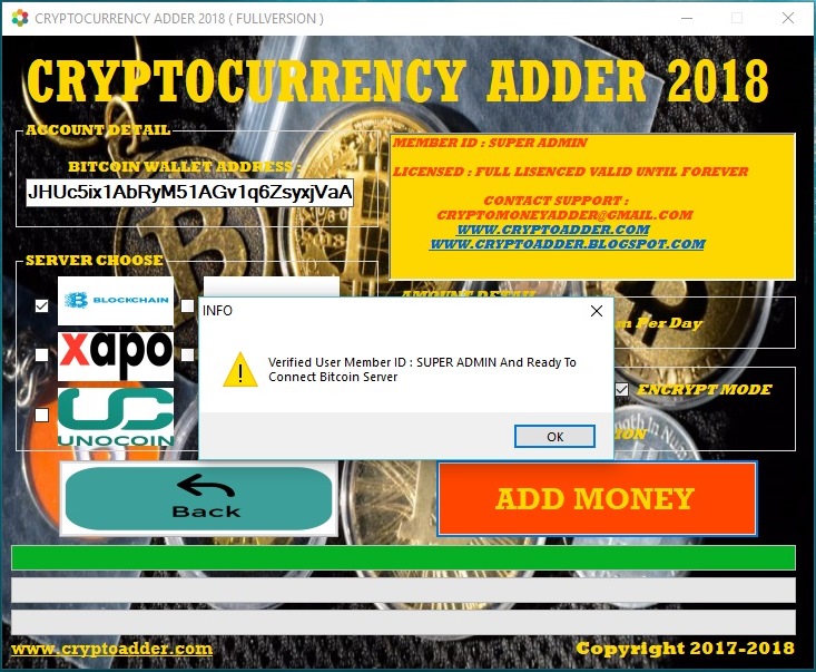 Bitcoin Adder 2019 Cryptocurrency Money Adder 2019 - 