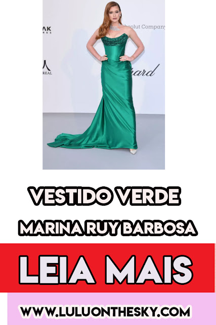 O vestido verde da Marina Ruy Barbosa em Cannes