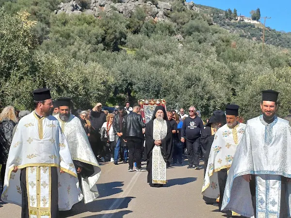 Φωτογραφίες από την υποδοχή της εικόνας του Αγίου Γεωργίου στη Στυλίδα