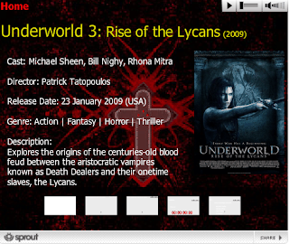 Underworld: Rise of the Lycans widget