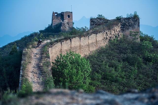 David Cachon, mountain bike en la Gran Muralla China